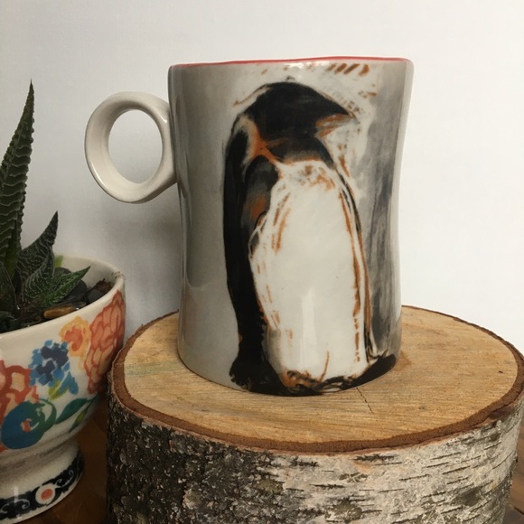 Handmade Penguin Pottery Coffee Tea Mug - Picture 4 of 8